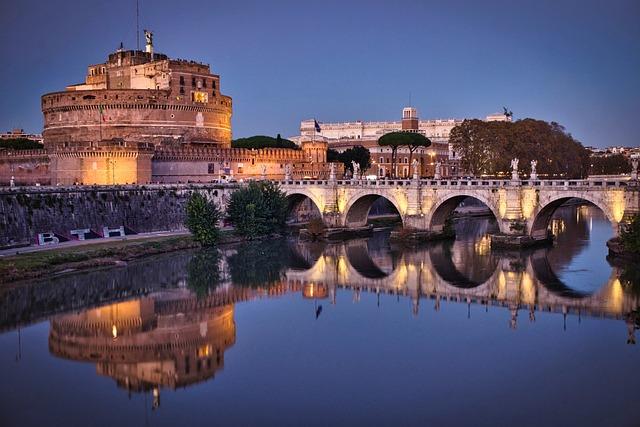 Castel Sant'Angelo in the evening